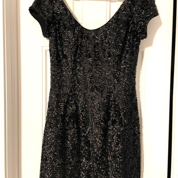 Alyce Paris Black Sequin Cocktail Dress 👗 - Picture 2 of 7
